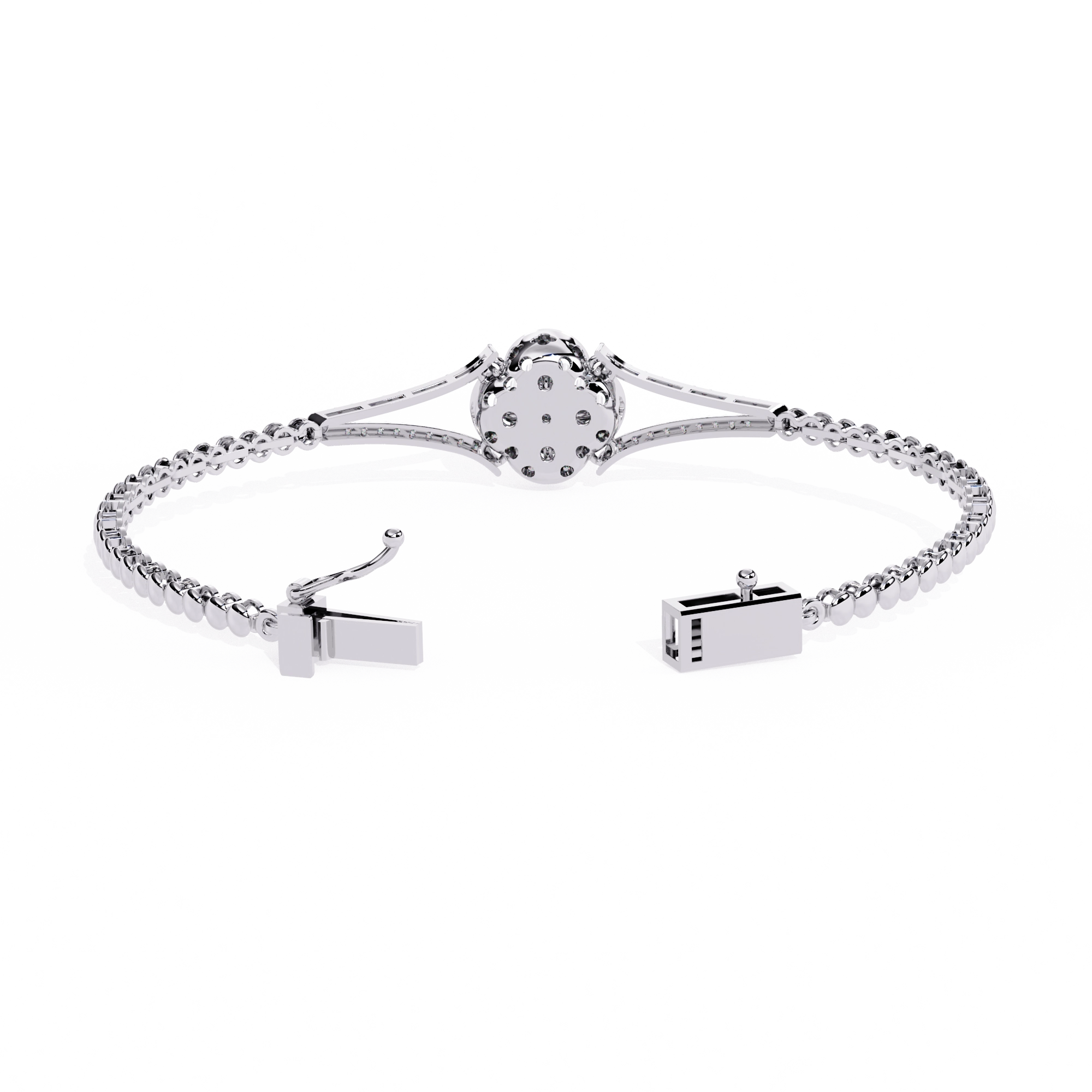 Round Diamond Chain Bracelet