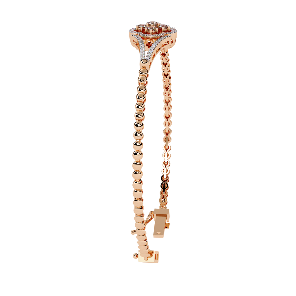 Round Diamond Chain Bracelet