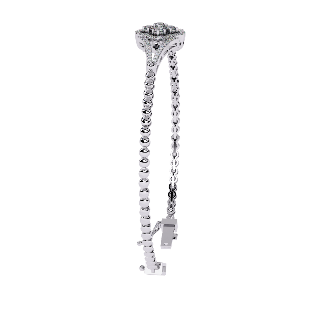 Round Diamond Chain Bracelet