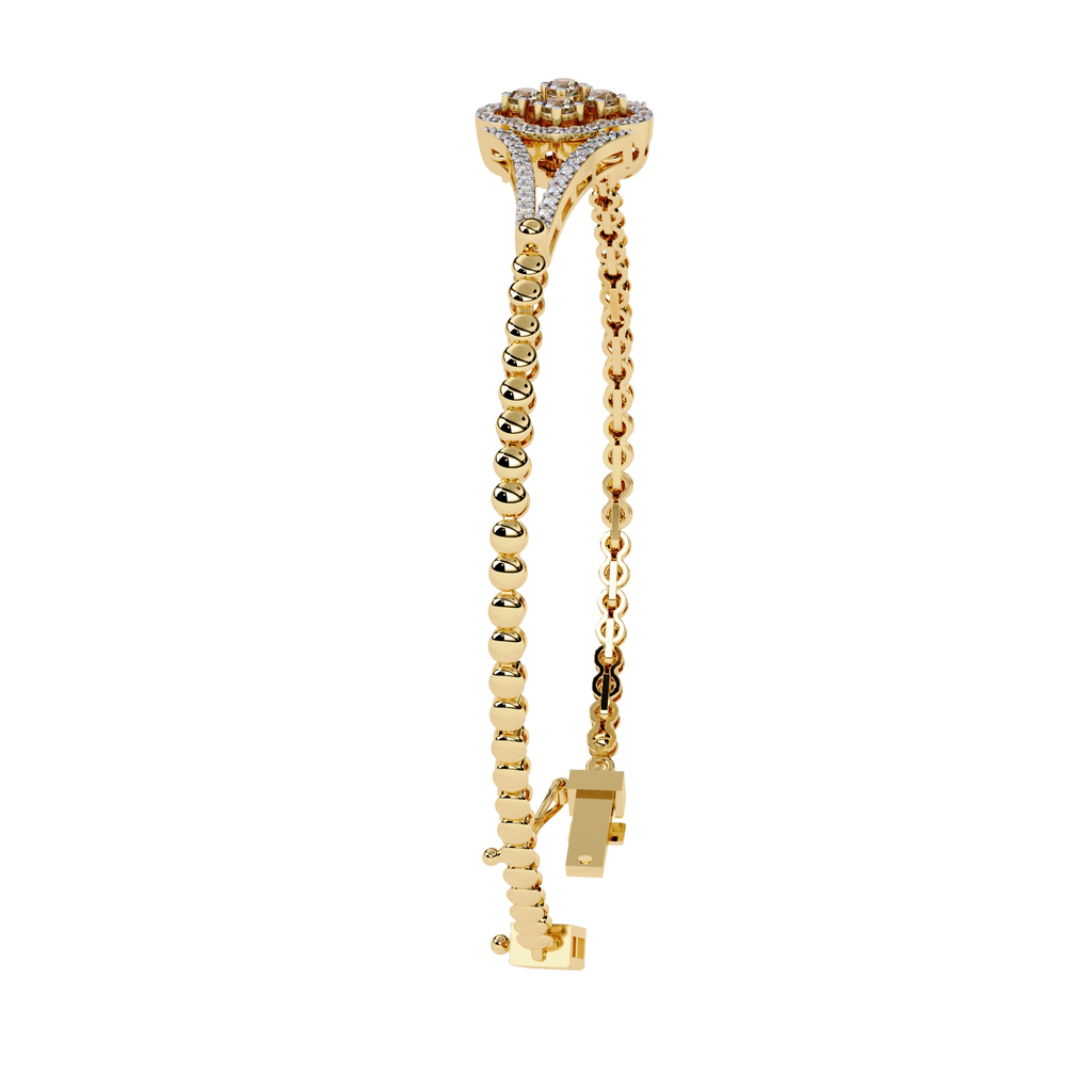 Round Diamond Chain Bracelet