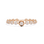 Floral Diamond Charm Bracelet