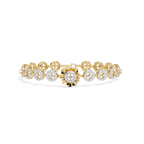 Floral Diamond Charm Bracelet