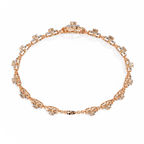 Floral Diamond Charm Bracelet