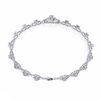 Floral Diamond Charm Bracelet