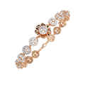 Floral Diamond Charm Bracelet