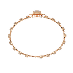 Minimal Floral Diamond Bracelet