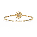 Minimal Floral Diamond Bracelet