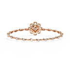Minimal Floral Diamond Bracelet