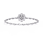 Minimal Floral Diamond Bracelet