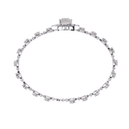 Minimal Floral Diamond Bracelet