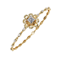 Minimal Floral Diamond Bracelet