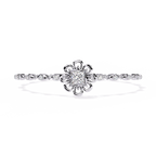 Minimal Floral Diamond Bracelet