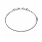 Open Diamond Bangle Bracelet