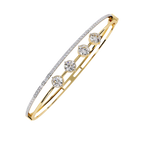 Open Diamond Bangle Bracelet