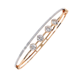 Open Diamond Bangle Bracelet
