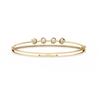 Open Diamond Bangle Bracelet