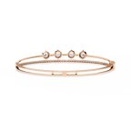 Open Diamond Bangle Bracelet