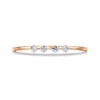 Open Diamond Bangle Bracelet