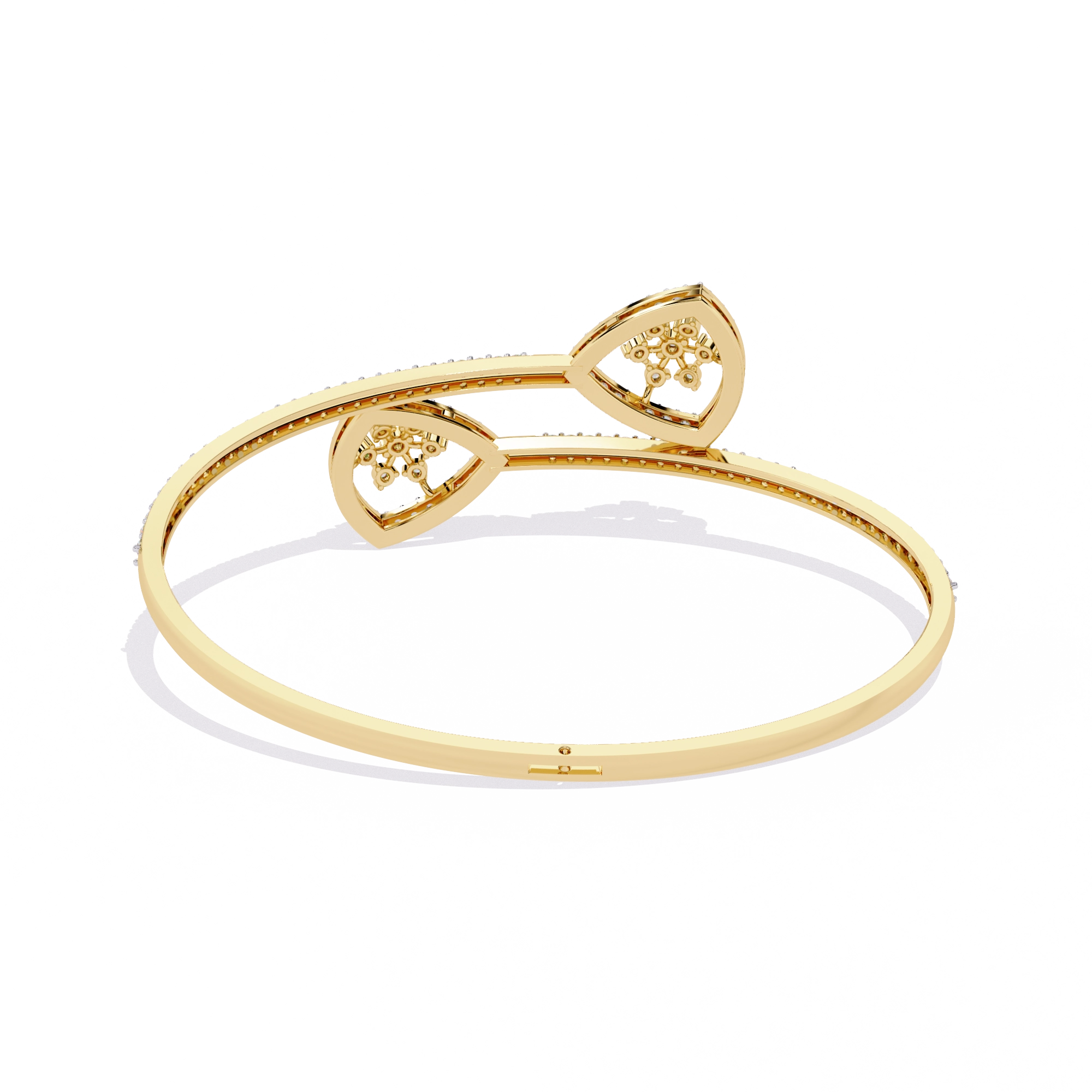 Double Heart Diamond Bracelet