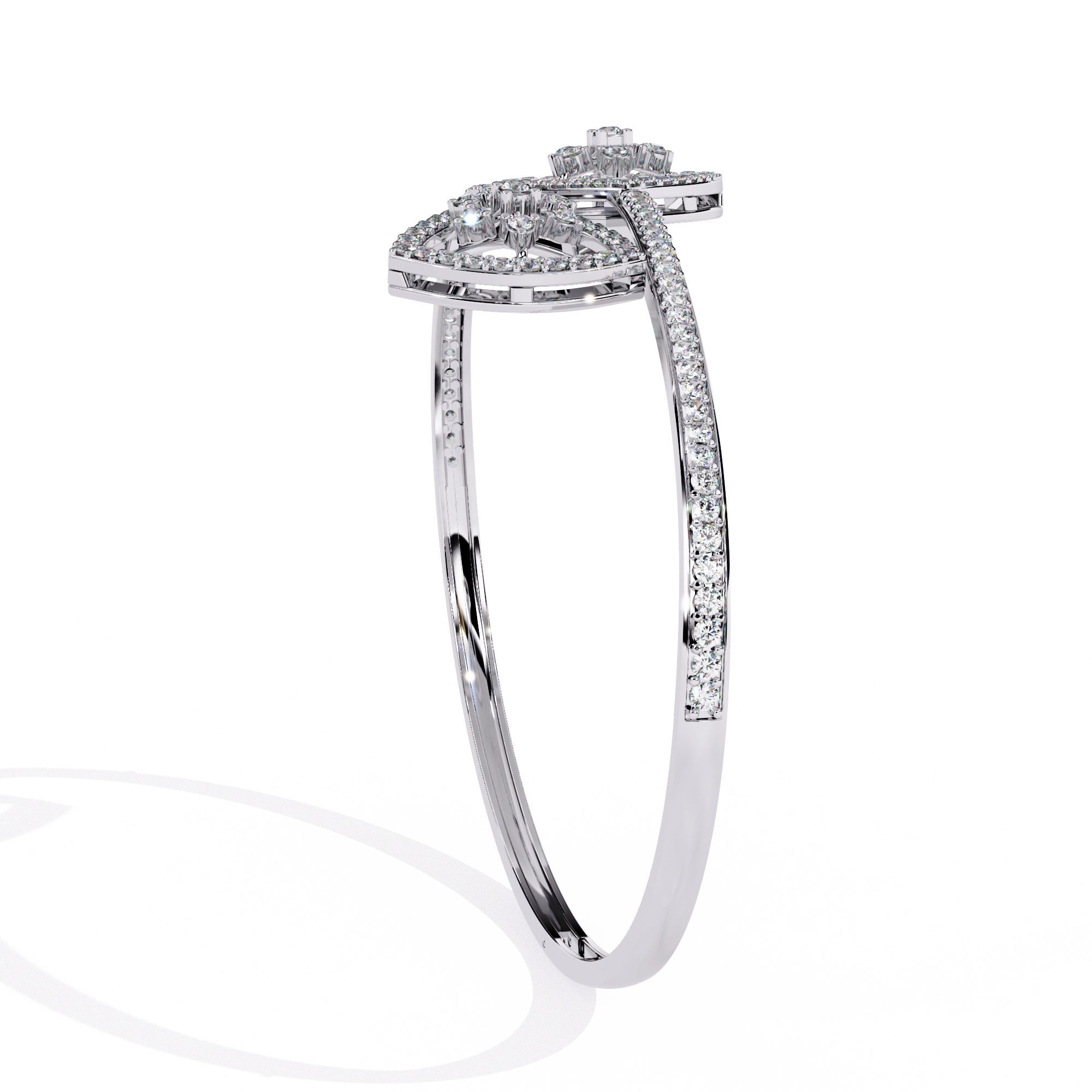 Double Heart Diamond Bracelet