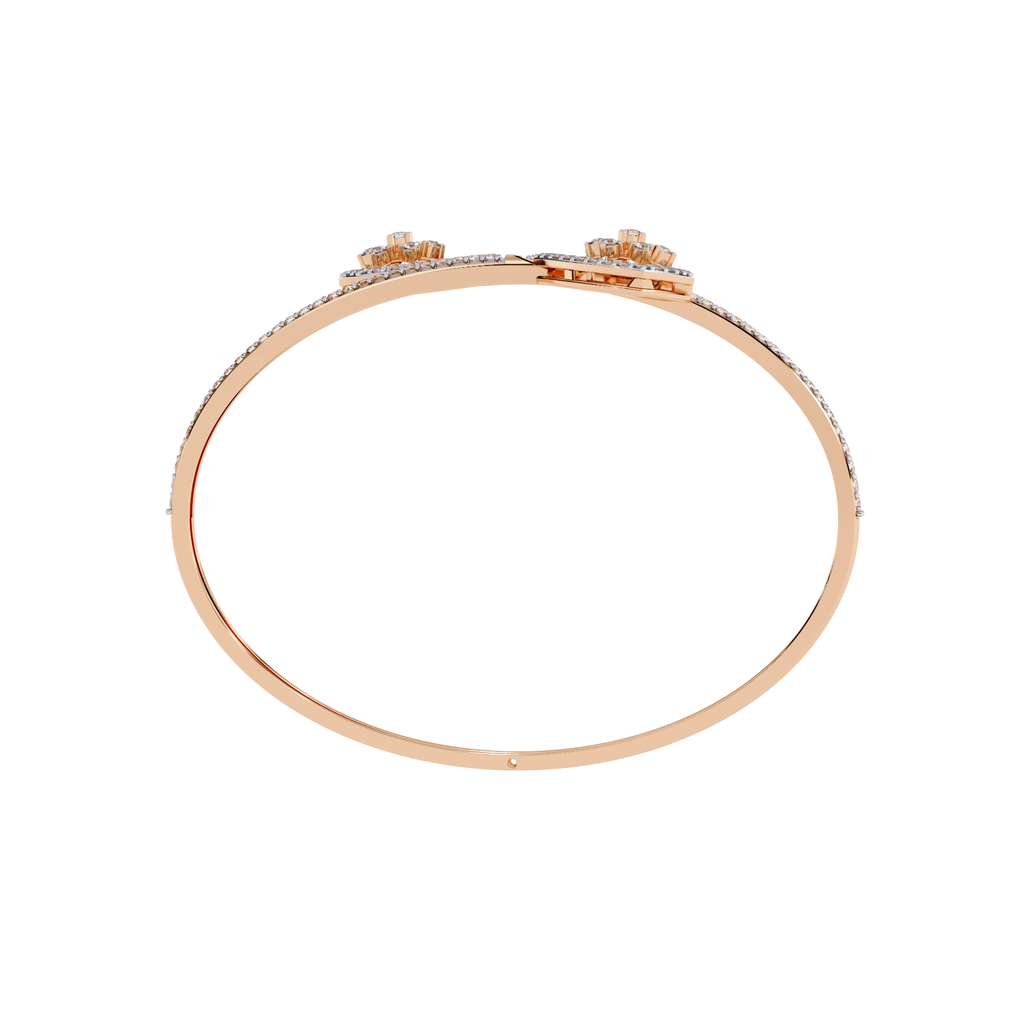 Double Heart Diamond Bracelet