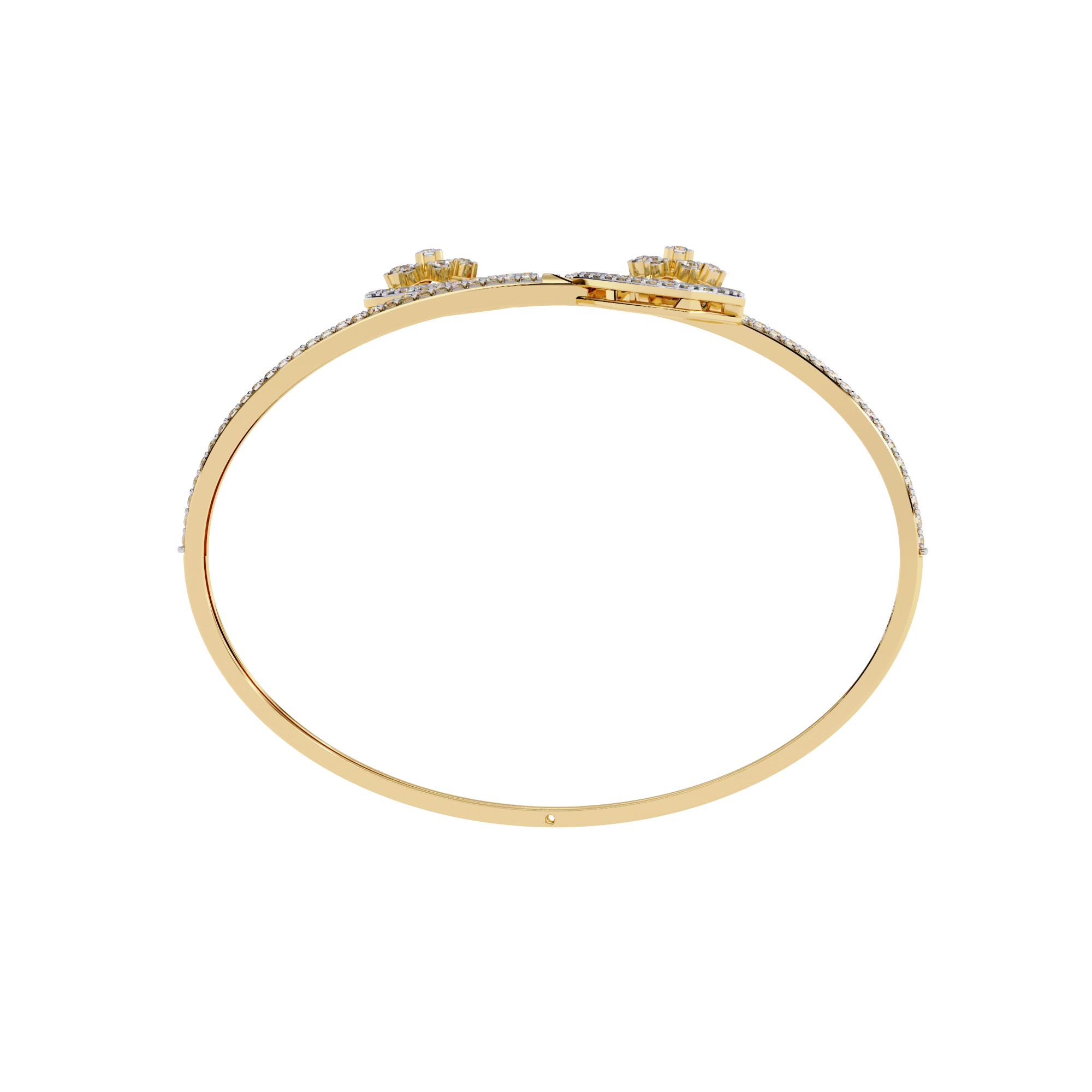 Double Heart Diamond Bracelet
