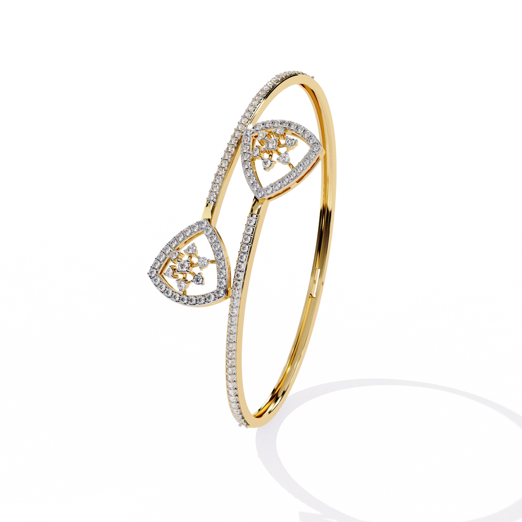 Double Heart Diamond Bracelet