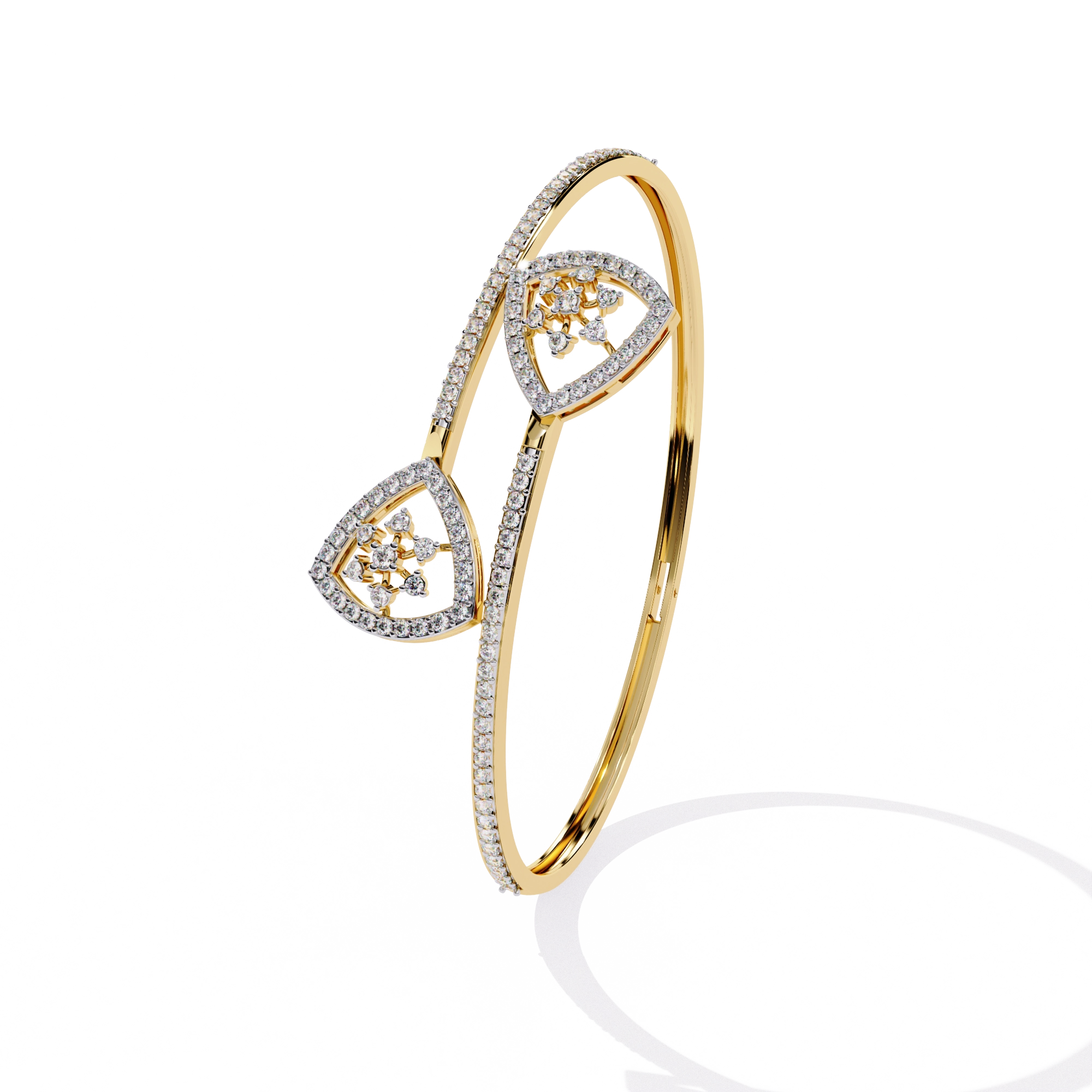 Double Heart Diamond Bracelet