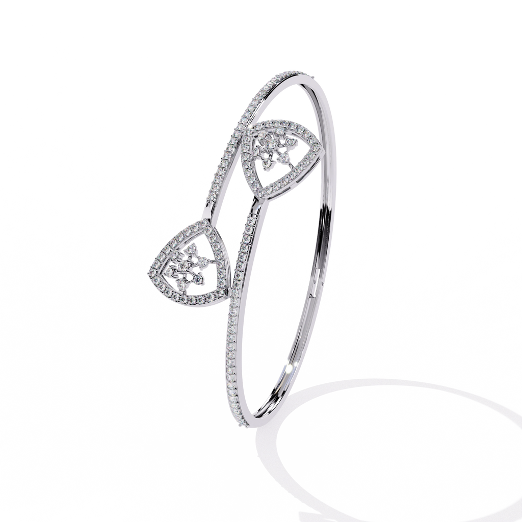 Double Heart Diamond Bracelet