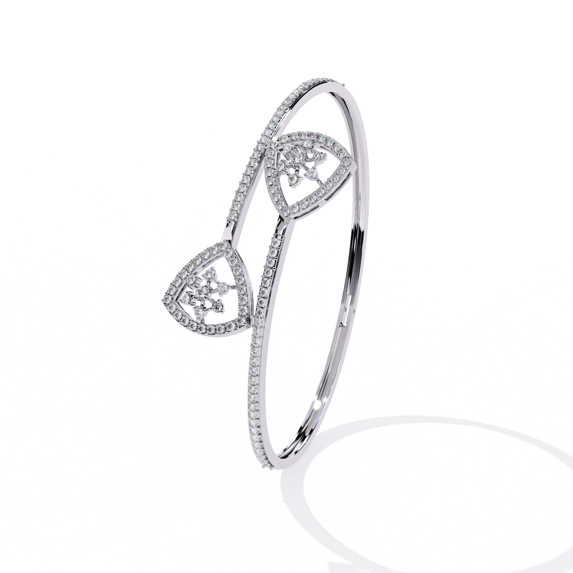 Double Heart Diamond Bracelet