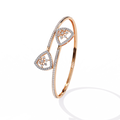 Double Heart Diamond Bracelet