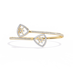 Double Heart Diamond Bracelet