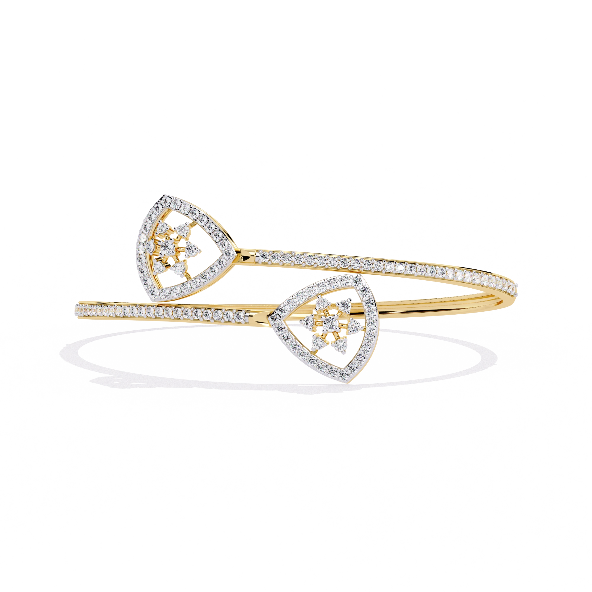 Double Heart Diamond Bracelet