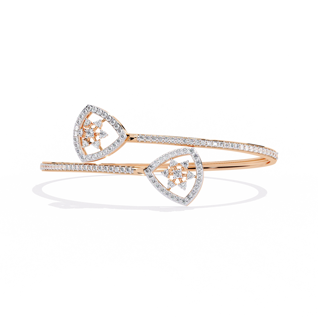Double Heart Diamond Bracelet