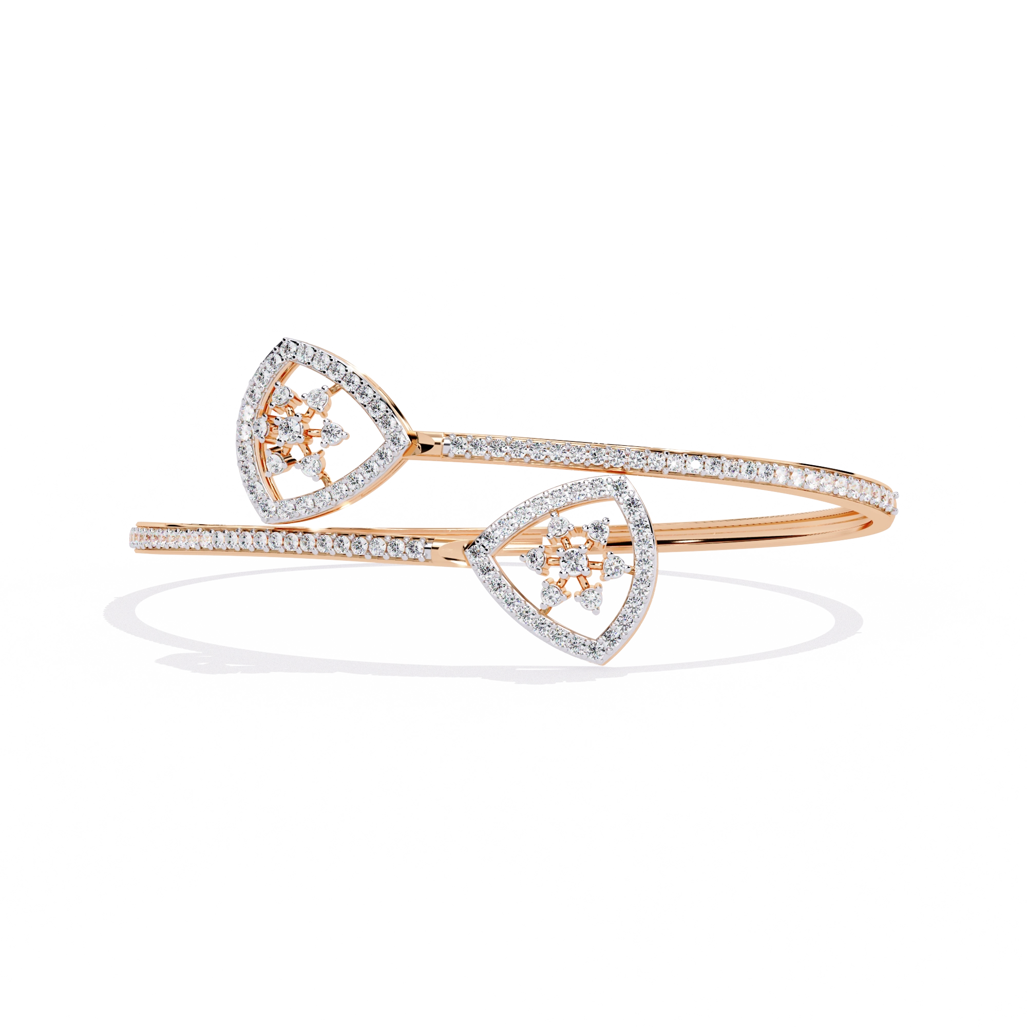 Double Heart Diamond Bracelet
