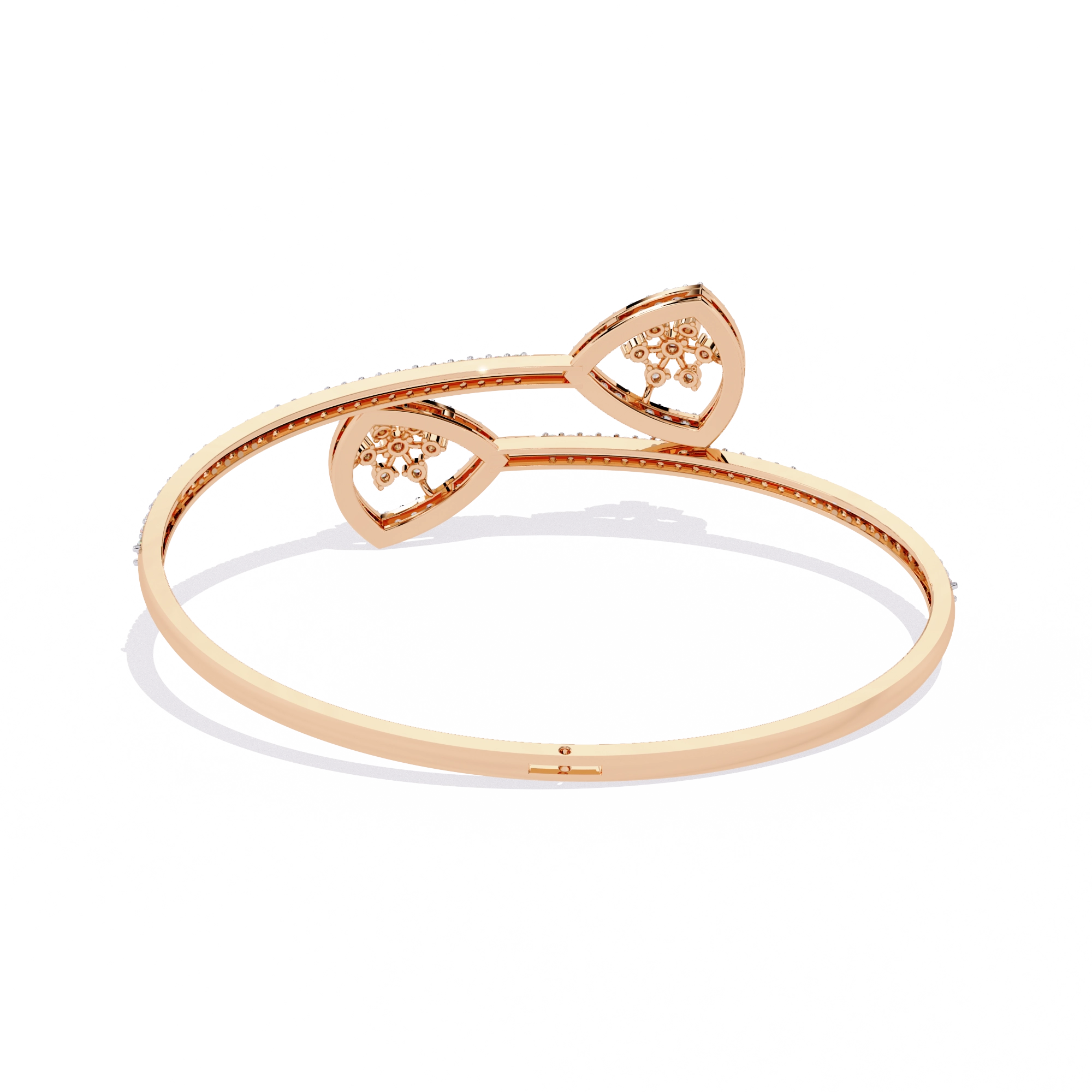 Double Heart Diamond Bracelet