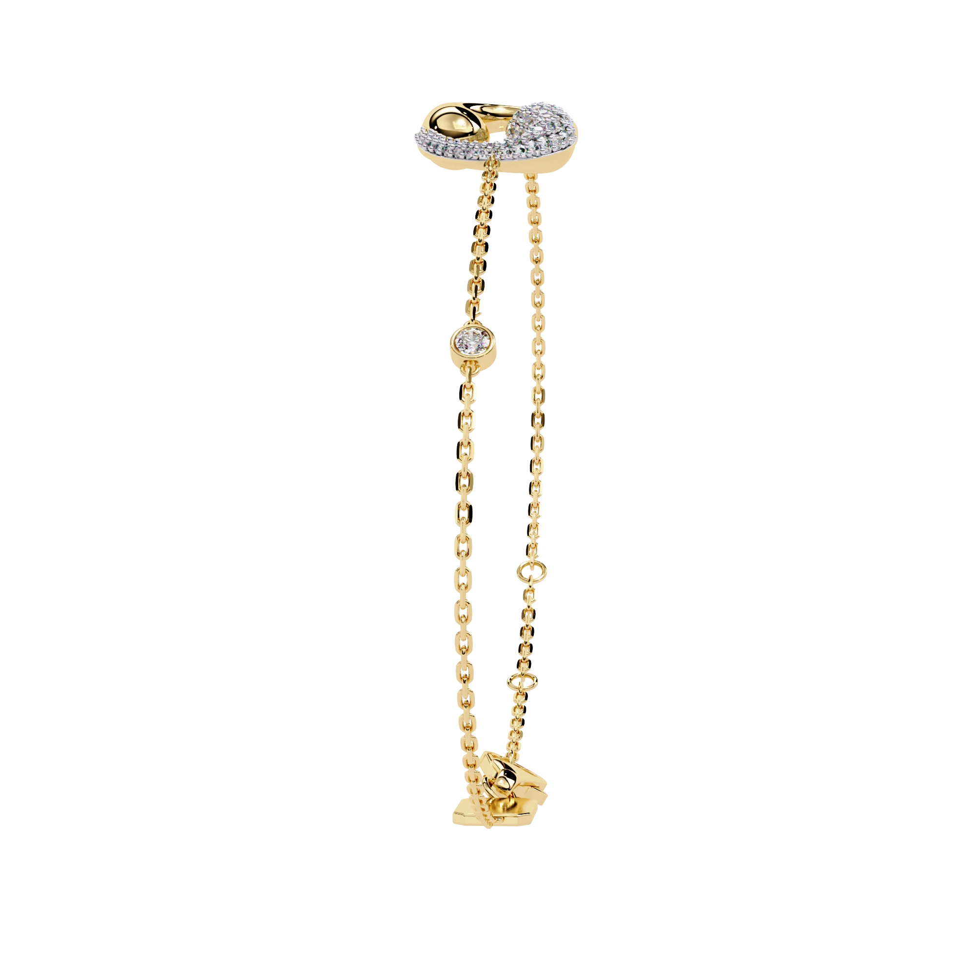 Drop Chain Diamond Bracelet
