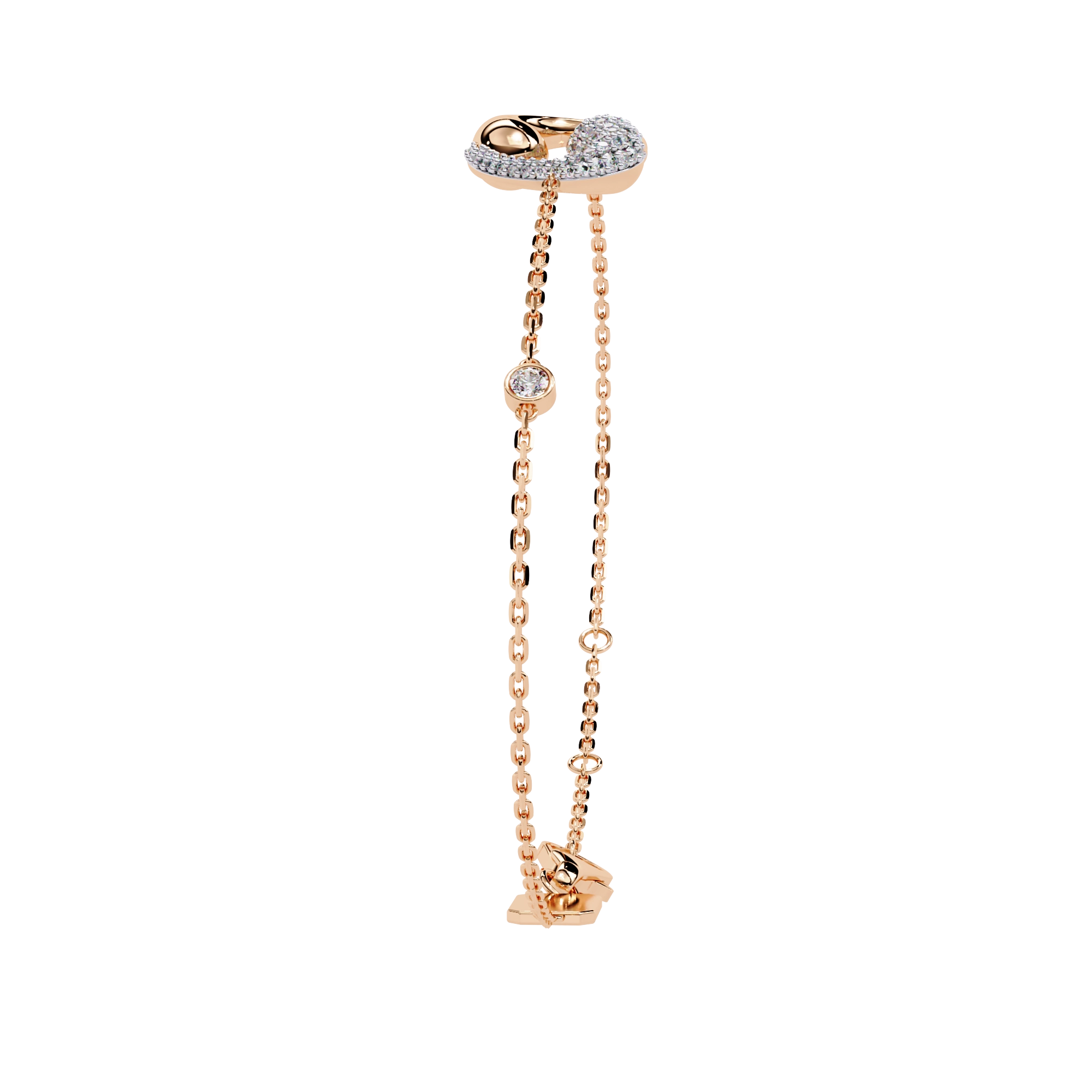 Drop Chain Diamond Bracelet