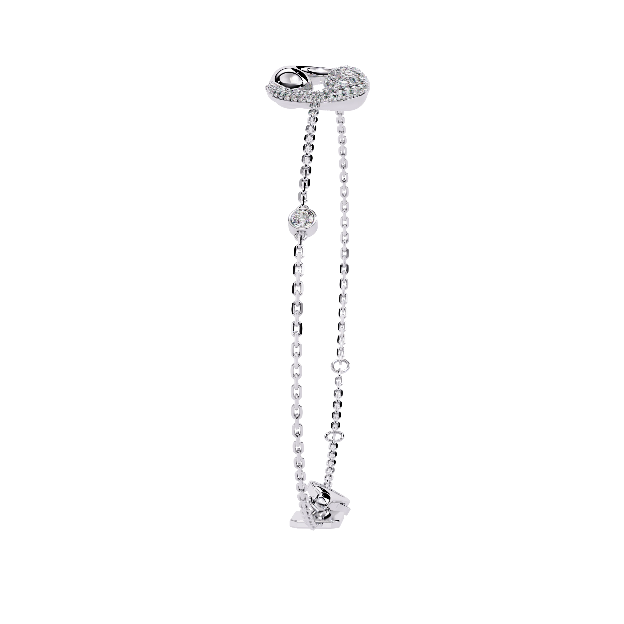 Drop Chain Diamond Bracelet