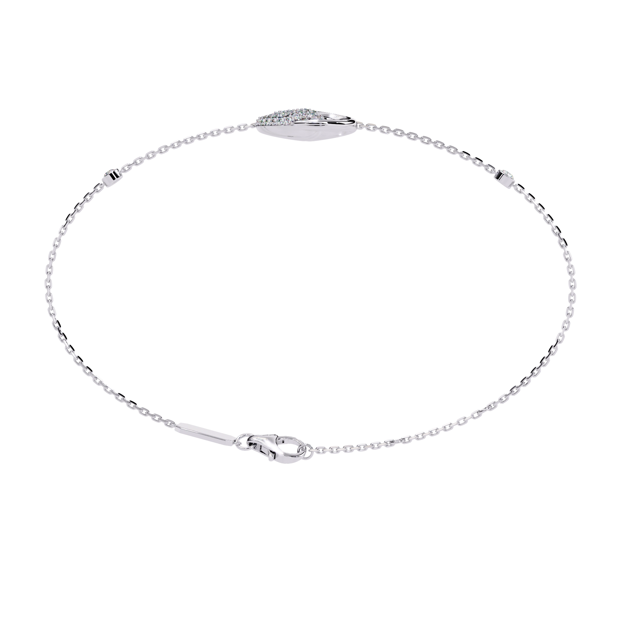 Drop Chain Diamond Bracelet