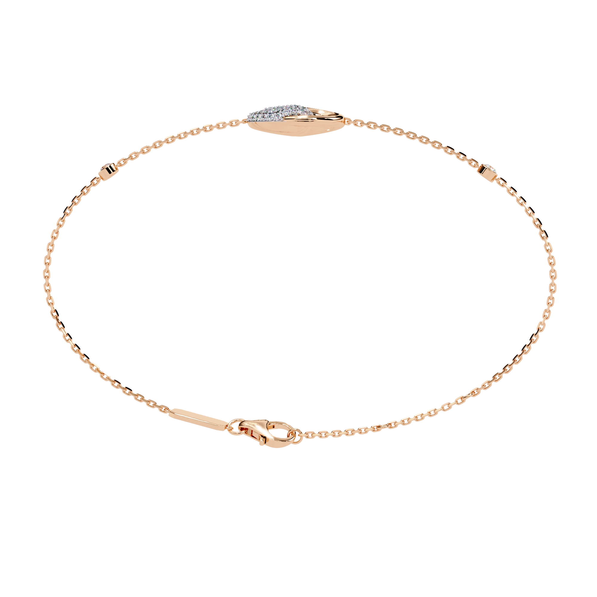 Drop Chain Diamond Bracelet
