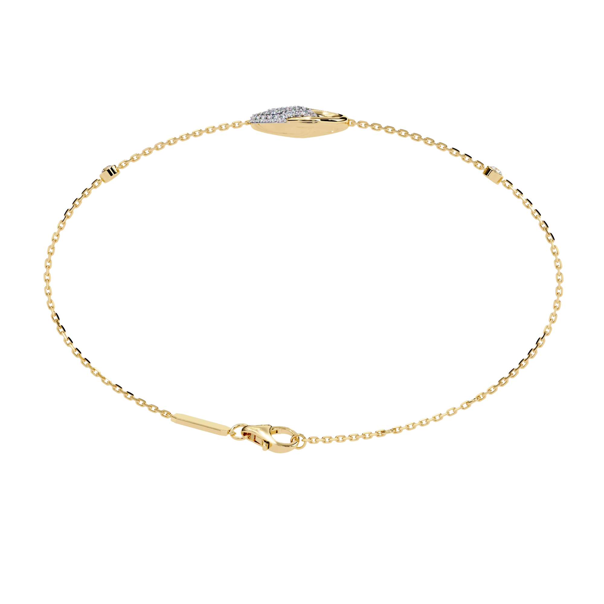 Drop Chain Diamond Bracelet