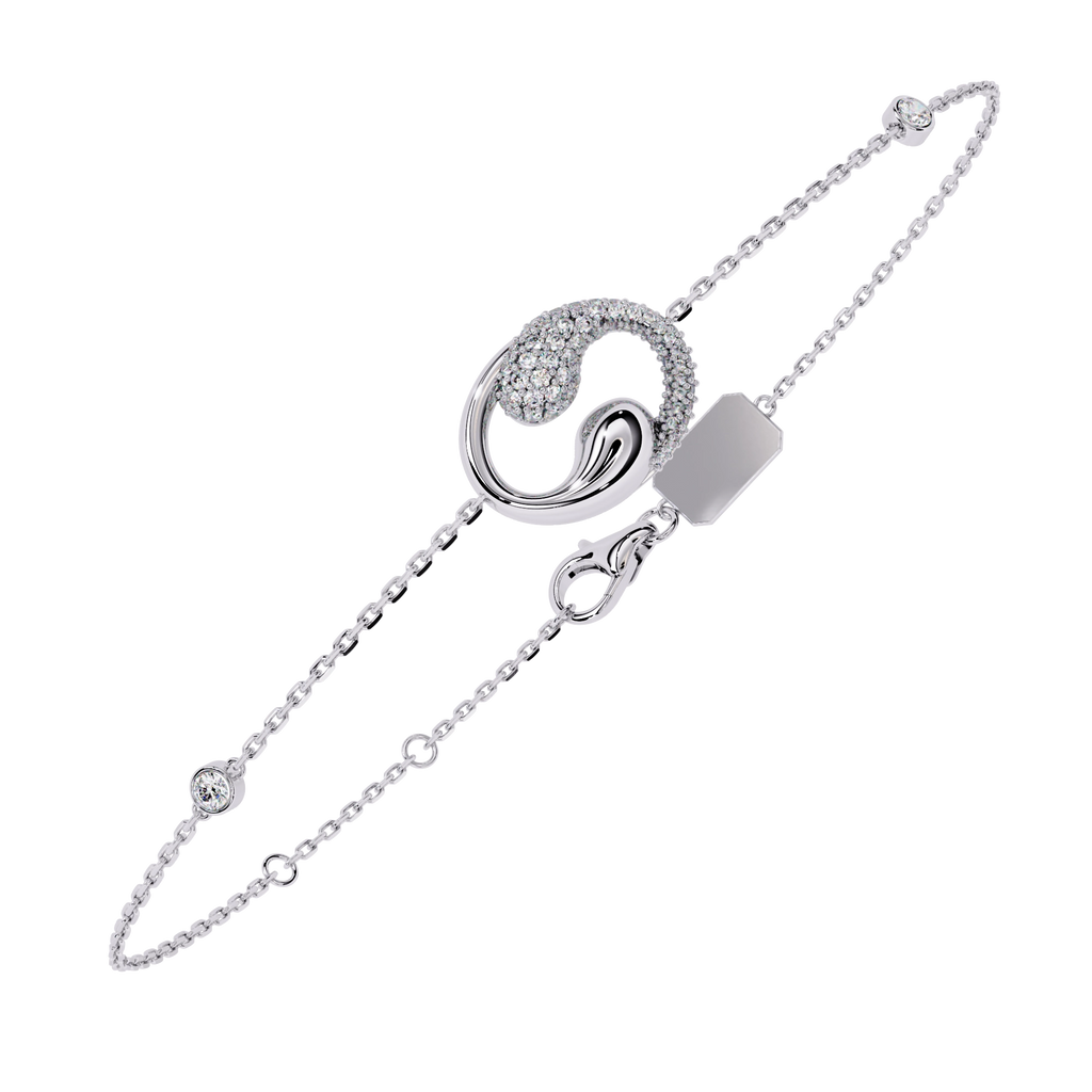 Drop Chain Diamond Bracelet