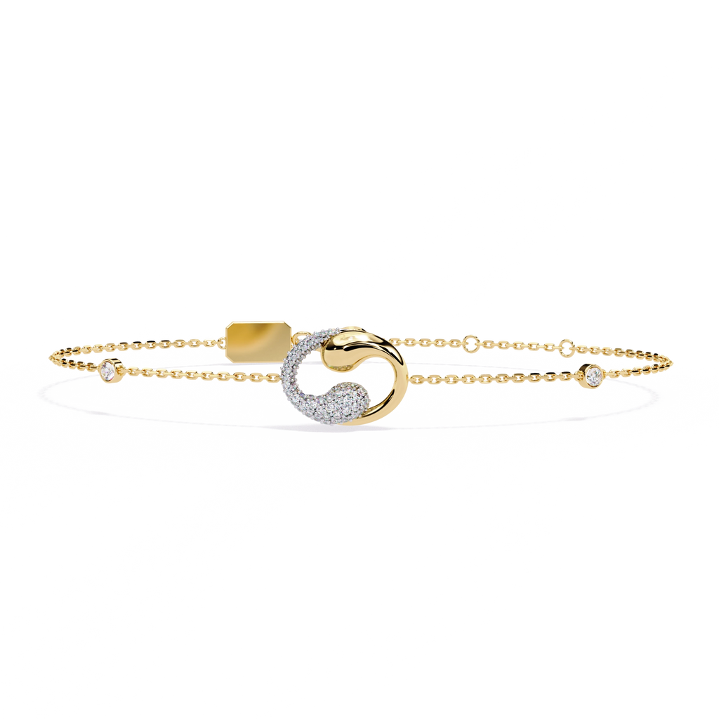 Drop Chain Diamond Bracelet