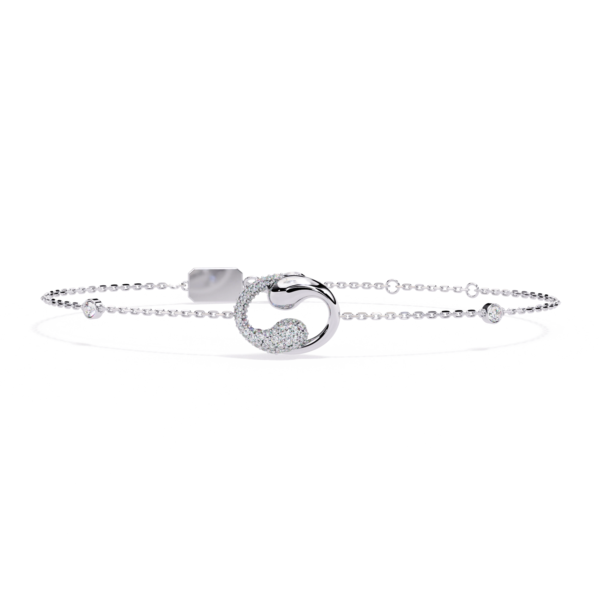 Drop Chain Diamond Bracelet