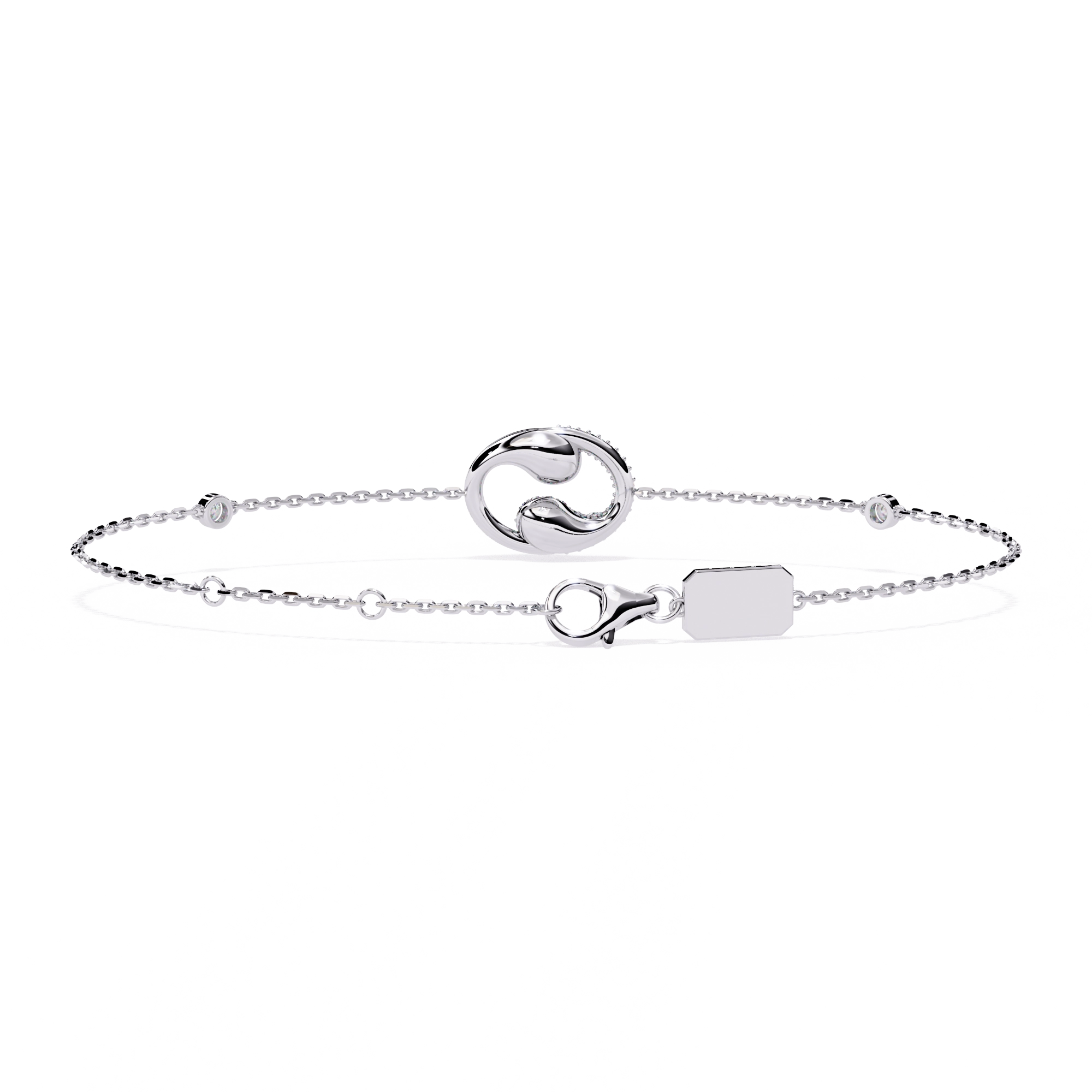 Drop Chain Diamond Bracelet