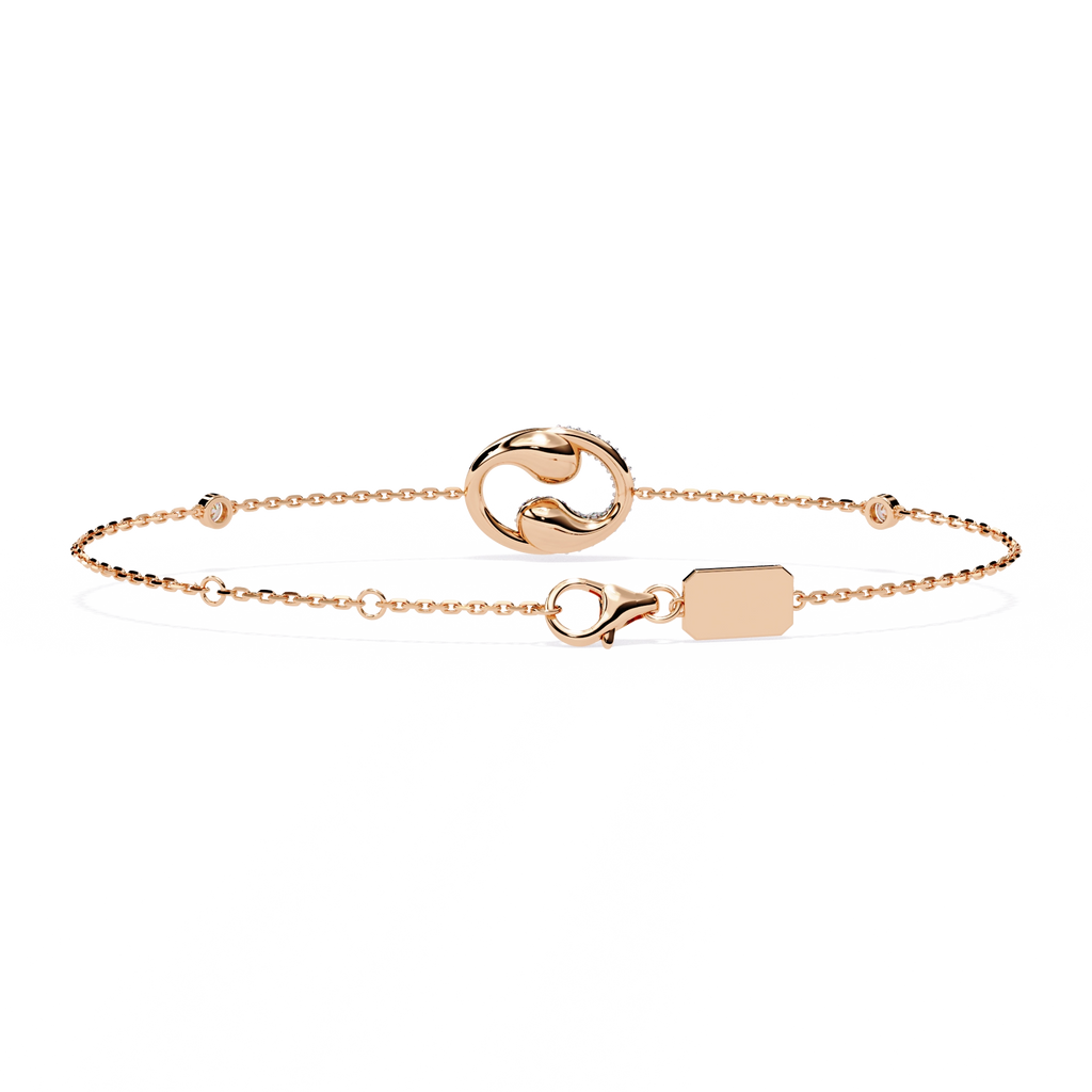 Drop Chain Diamond Bracelet