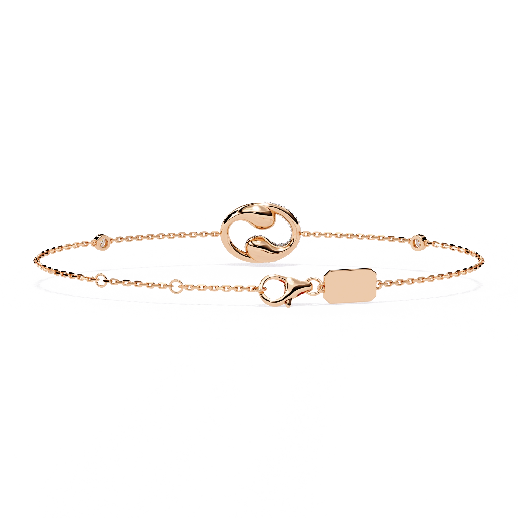 Drop Chain Diamond Bracelet