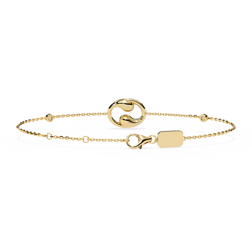Drop Chain Diamond Bracelet