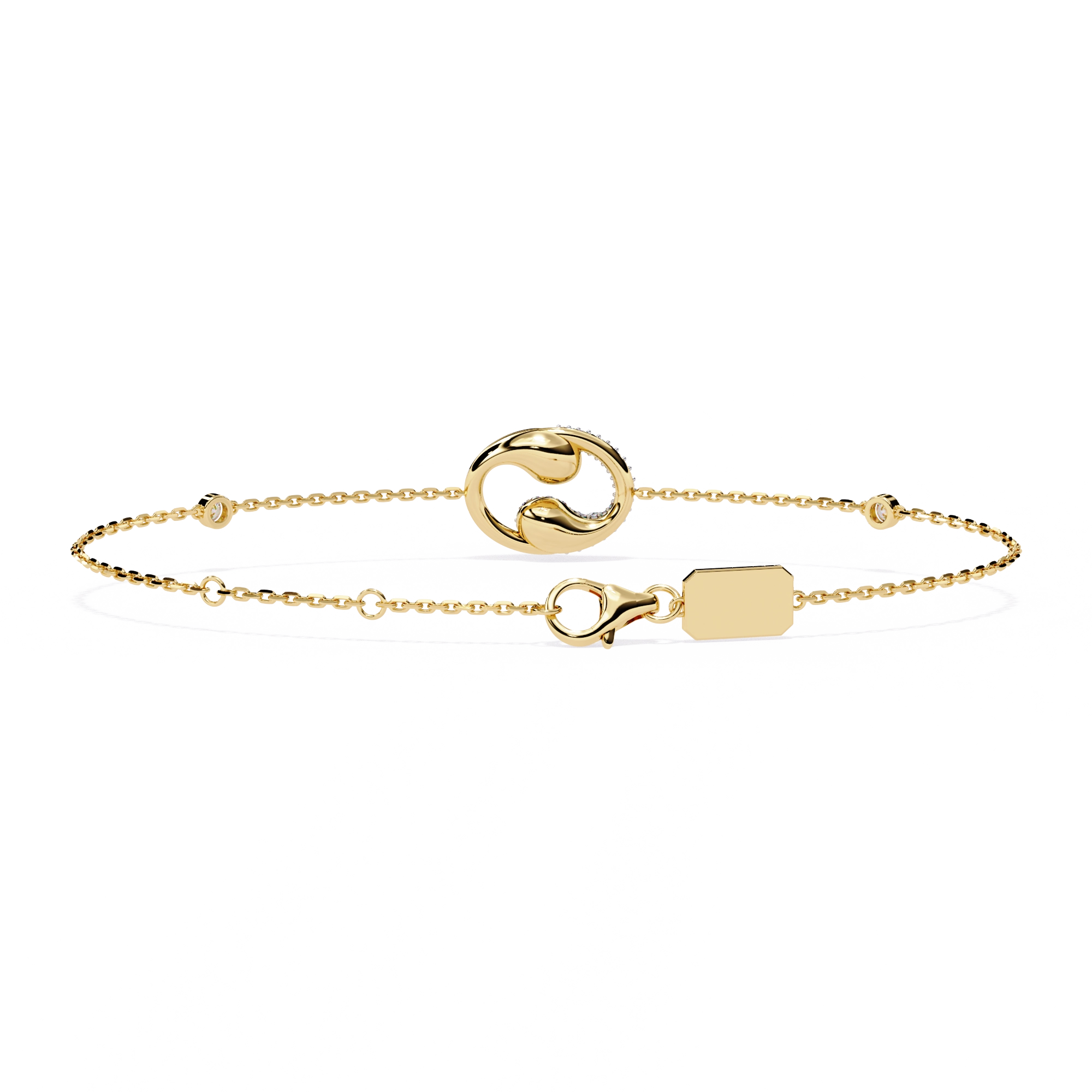 Drop Chain Diamond Bracelet